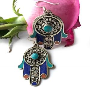 Hamsa Earrings